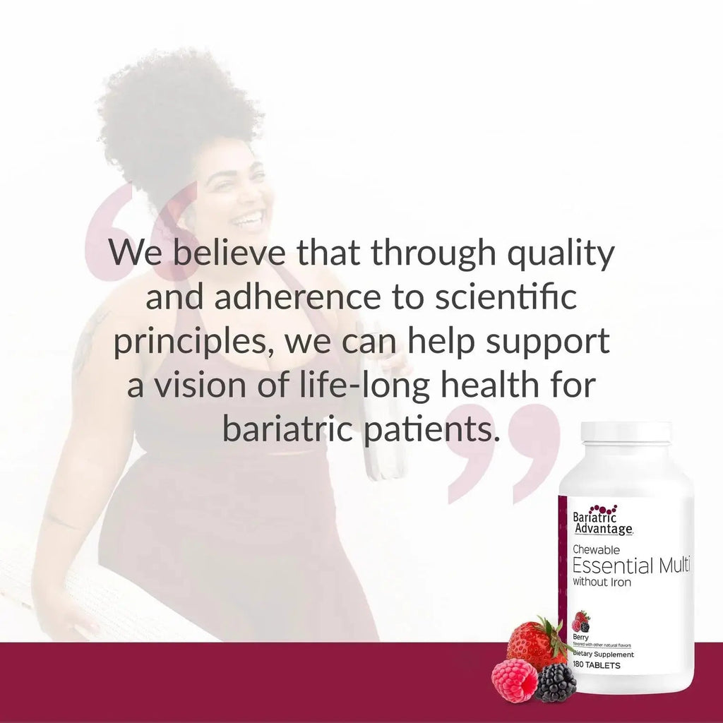 Bariatric Advantage Chewable Essential Multivitamin Without Iron - 200 DV of Key Nutrients - Trace Mineral Support Bariatric Advantage Au supplements