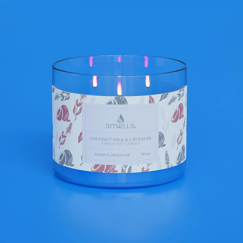 Smells - Odor Eliminator - Premium Soy Wax Jar Scented Candle 12oz. and 16oz. - 100% Cotton Single Wick SmellS Au supplements