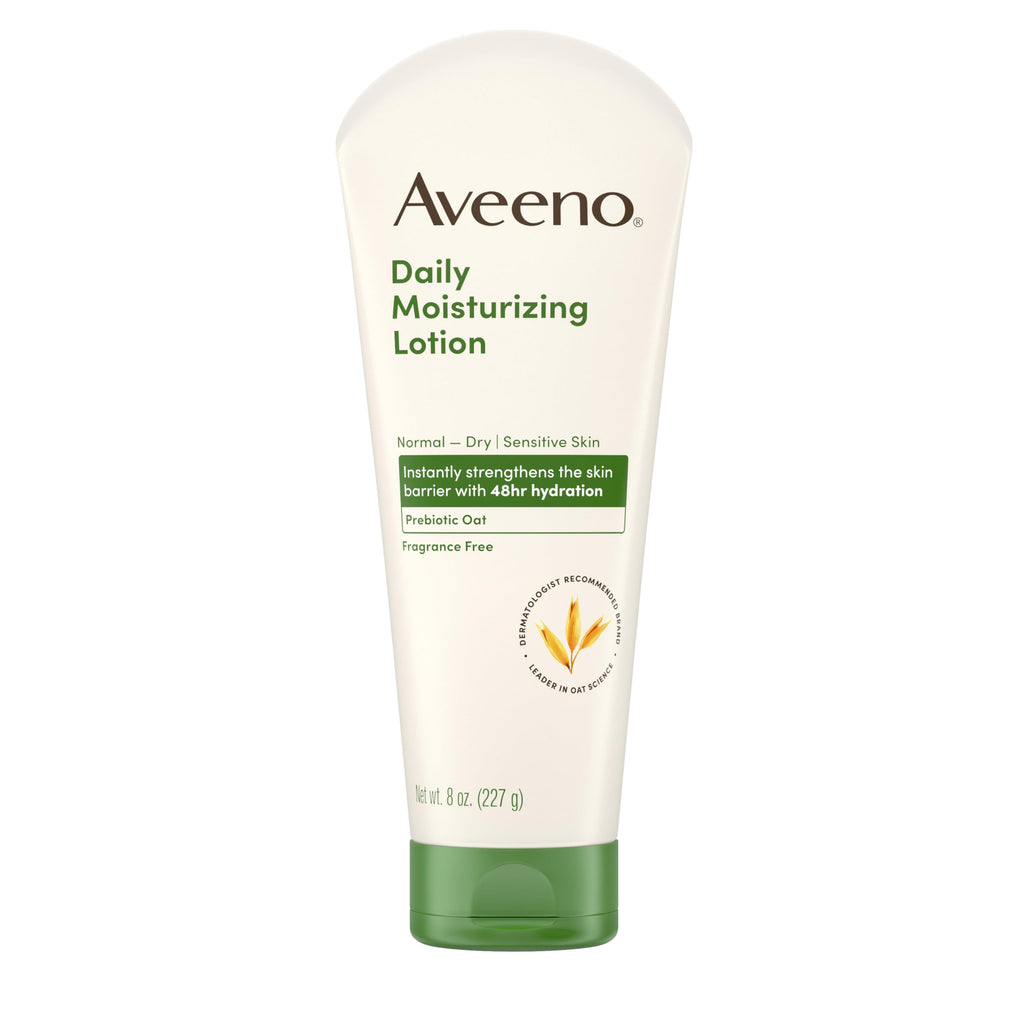 Aveeno Daily Moisturizing Body Lotion, Body Lotion for Dry Skin with Prebiotic Oat, Paraben