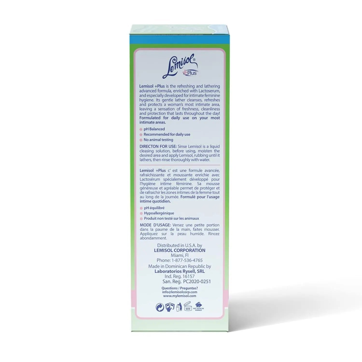 Lemisol Plus Feminine Wash 16 oz (Pack of 5) Lemisol Au supplements