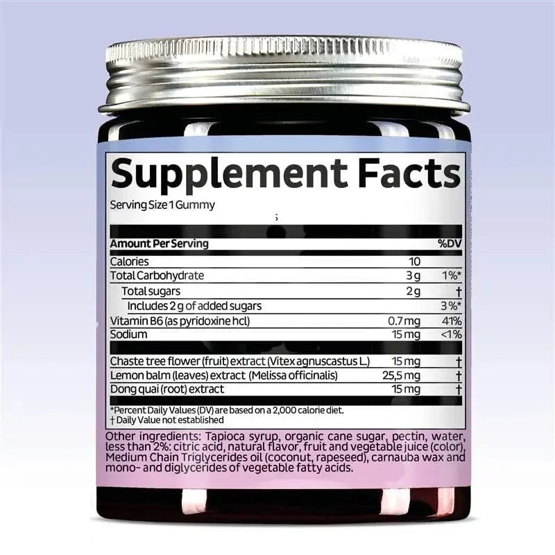 PMS Support Supplement for Women. Menstrual Relief Gummies to Target Hormonal Breakouts, Bloating, Period Cramps, & Mood Swings. Bears with Benefits Au supplements