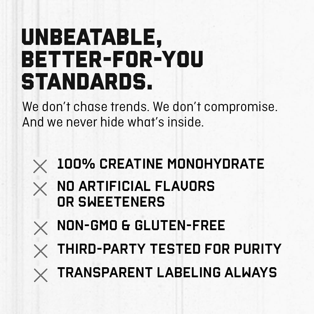 Jocko Fuel Creatine Monohydrate Stick Packs - Pure Micronized Travel Size Powders for Men & Women, Supports Muscle Growth, Strength, Recovery & Cognition,