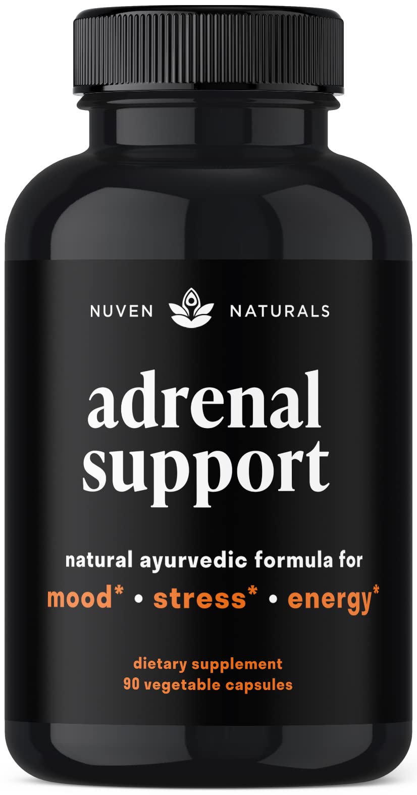 Nuven Naturals Adrenal Support - Cortisol Manager & Adrenal Support Supplements with Ashwagandha Extract, Rhodiola Rosea, Holy Basil to Help Stress, Fatigue & Energy | Adaptogens | 90 Capsules Nuven Naturals Au supplements