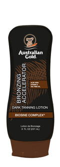 Australian Gold Dark Tanning Accelerator Lotion With Bronzer, 8 Ounce, New Package Same Formula, B003GX5SSC