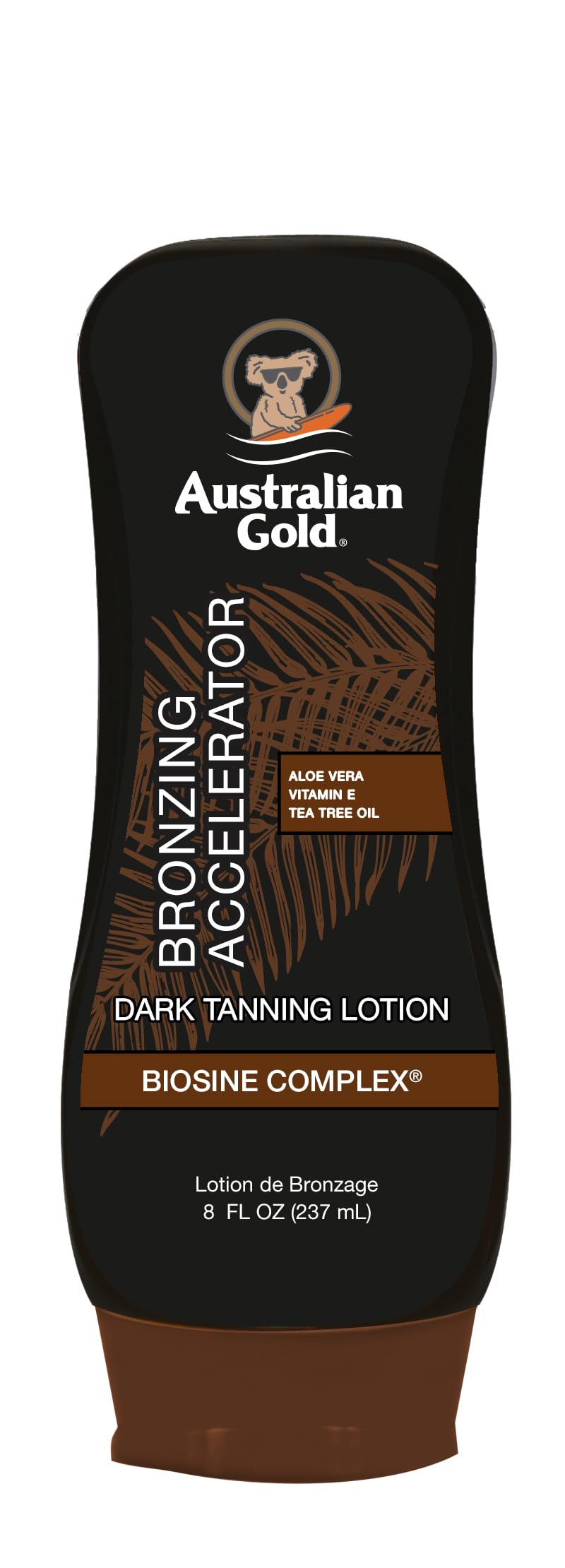 Australian Gold Dark Tanning Accelerator Lotion With Bronzer, 8 Ounce, New Package Same Formula, B003GX5SSC