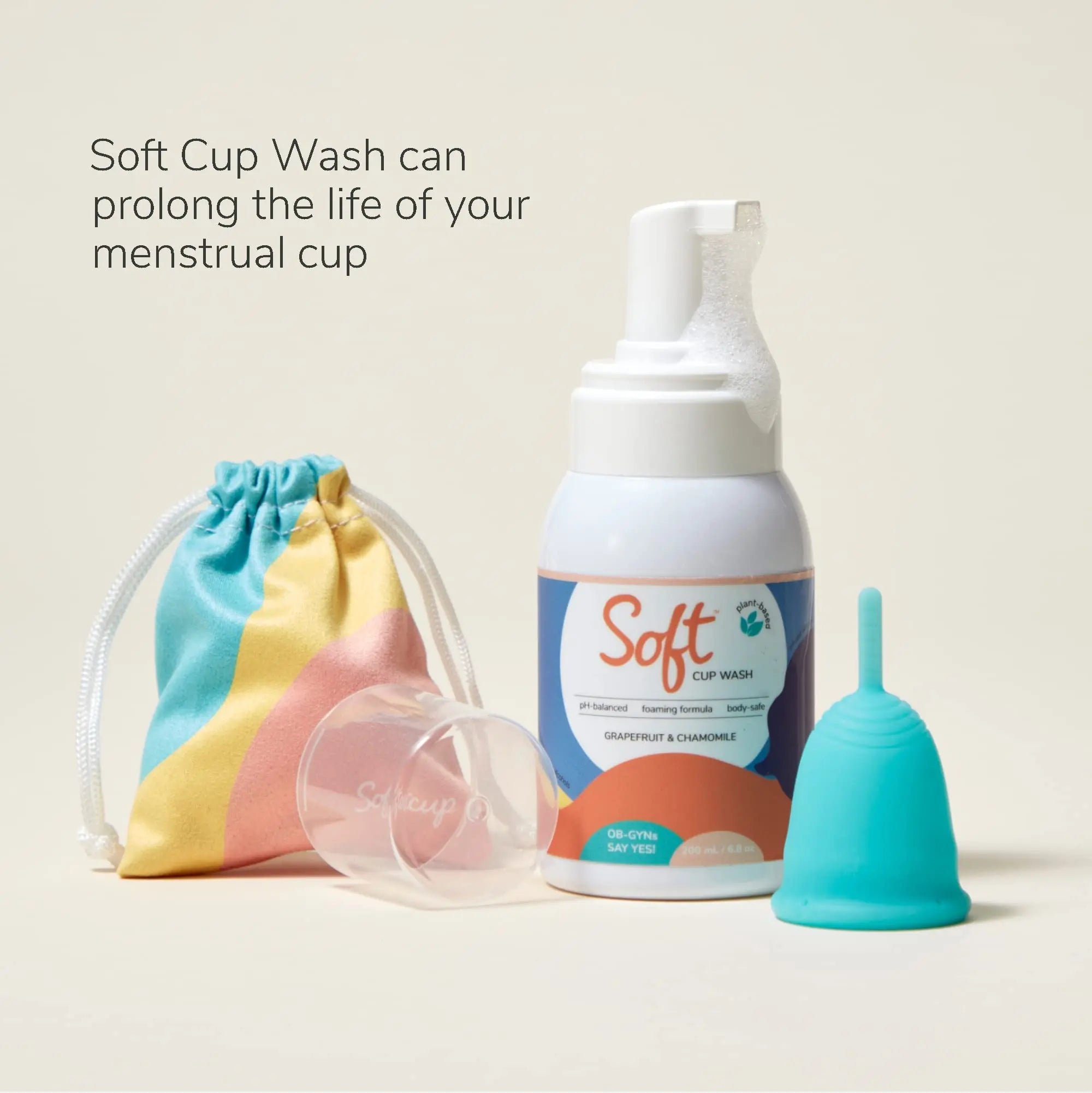 Soft Cup Wash | Menstrual Cup Cleanser for Silicone Period Cups | 6.8 oz | pH-Balanced Softcup Au supplements