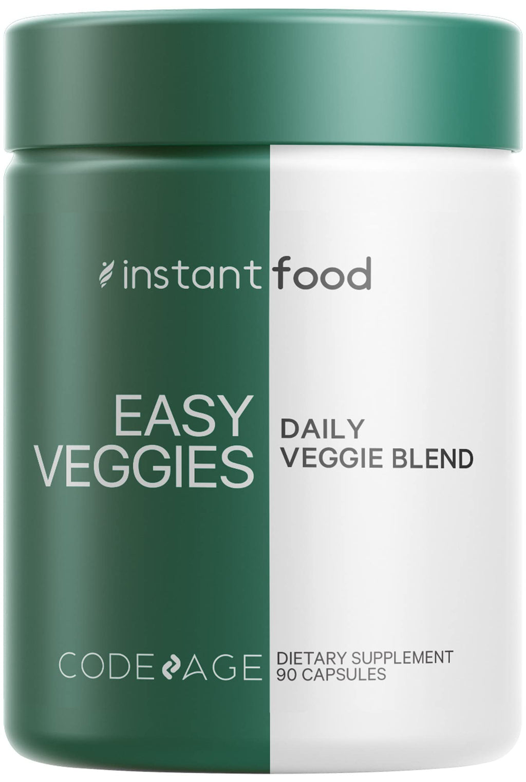 Codeage InstantFood Easy Veggies + Fast Fruits Bundle – Vegetable & Fruit Blend Capsule Supplement – Plant-Based Phytonutrient Formula – Vegan, Non-GMO – 180 Capsules Codeage Au supplements