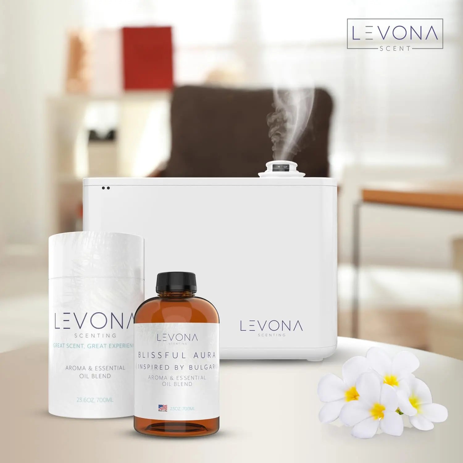 Levona Scent Essential Oils for Diffuser: Blissful Aura with Notes of Amber, Musk & Jasmine LEVONA SCENT Au supplements