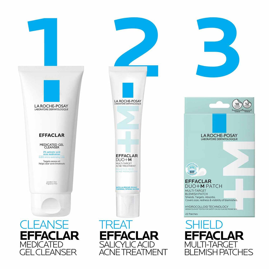 La Roche-Posay Effaclar Salicylic Acid Acne Treatment For Face, Mattifying Acne Gel Cream Spot Treatment for Blackheads