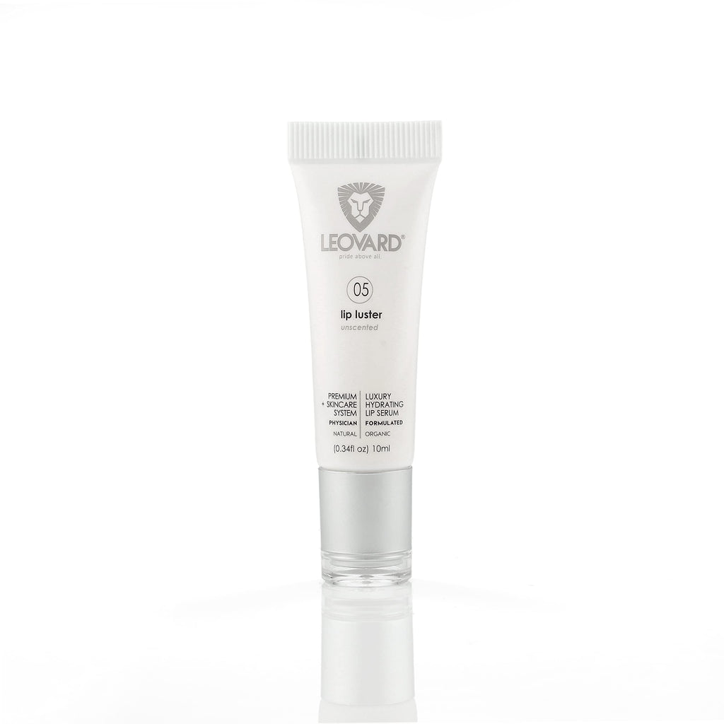 Leovard Lip Luster Hyaluronic Acid Lip Balm Hydrating Lip Serum - Organic Natural Lip Hydrating Treatment, Moisturizing Lip Serum