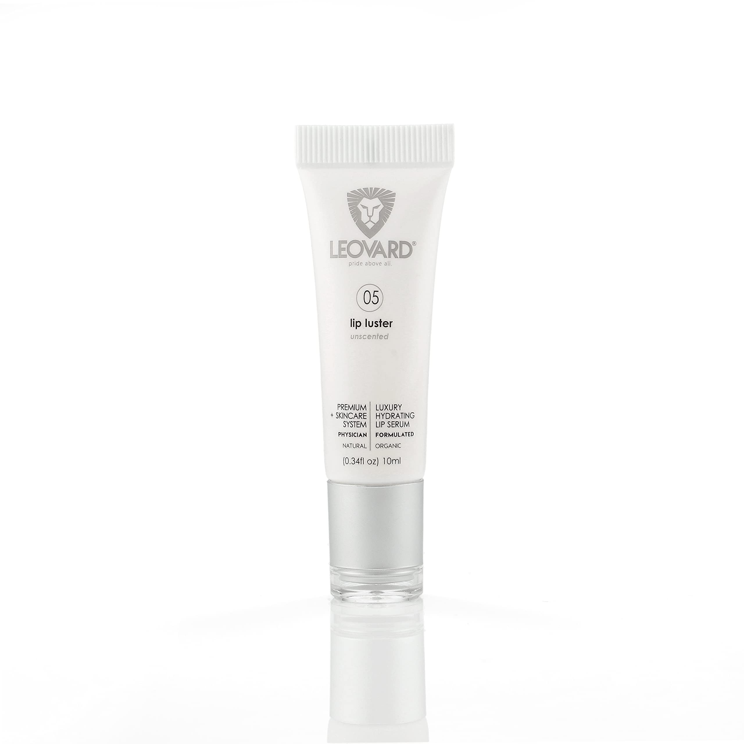 Leovard Lip Luster Hyaluronic Acid Lip Balm Hydrating Lip Serum - Organic Natural Lip Hydrating Treatment, Moisturizing Lip Serum