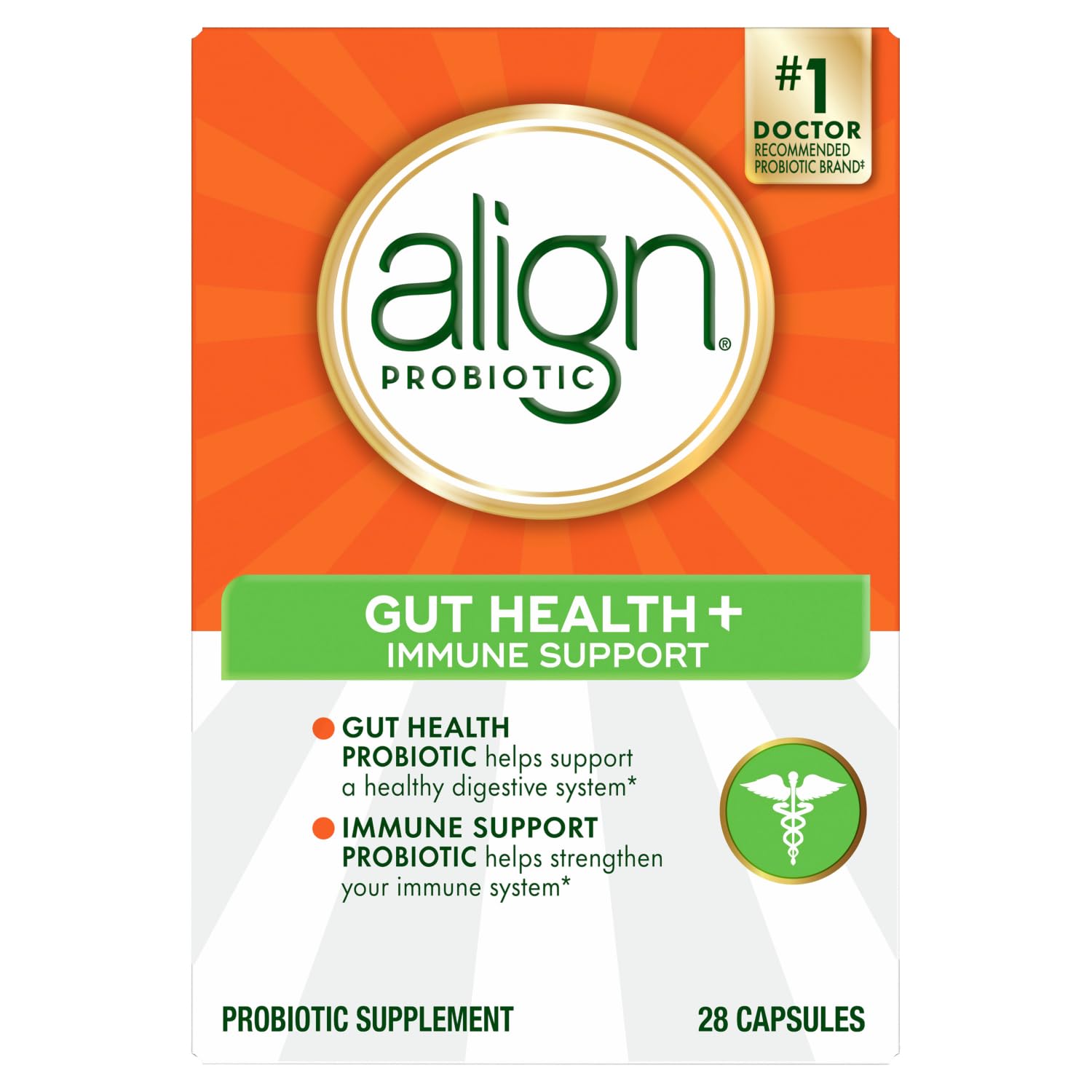 Align Probiotic, Gut Health + Immune Support Probiotic, Probiotics for Women and Men, Probiotics for Digestive Health and Immune Health, #1 Doctor Recommended Brand‡, 28 Capsules Align Au supplements