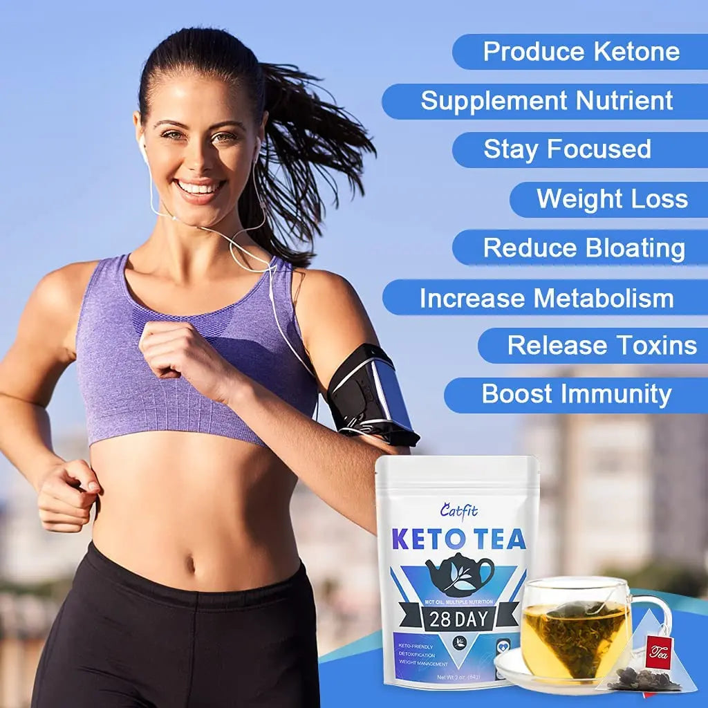 Catfit Keto Detox Tea for Belly Fat and Colon Cleanse - All Natural Detox and Cleanse Catfit Au supplements