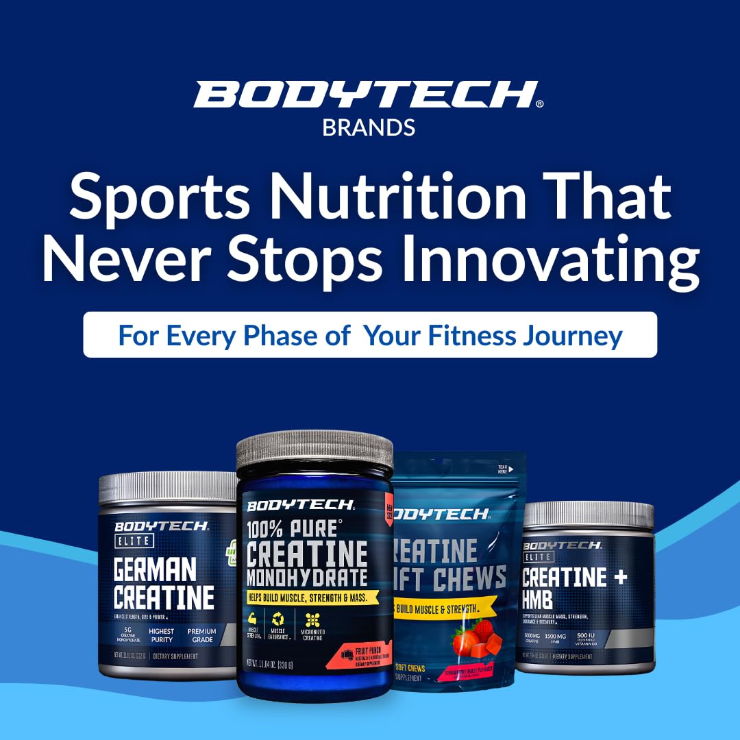 BodyTech Creatine Monohydrate Powder a Micronized a Fruit Punch (11.64 Oz./55 Servings)