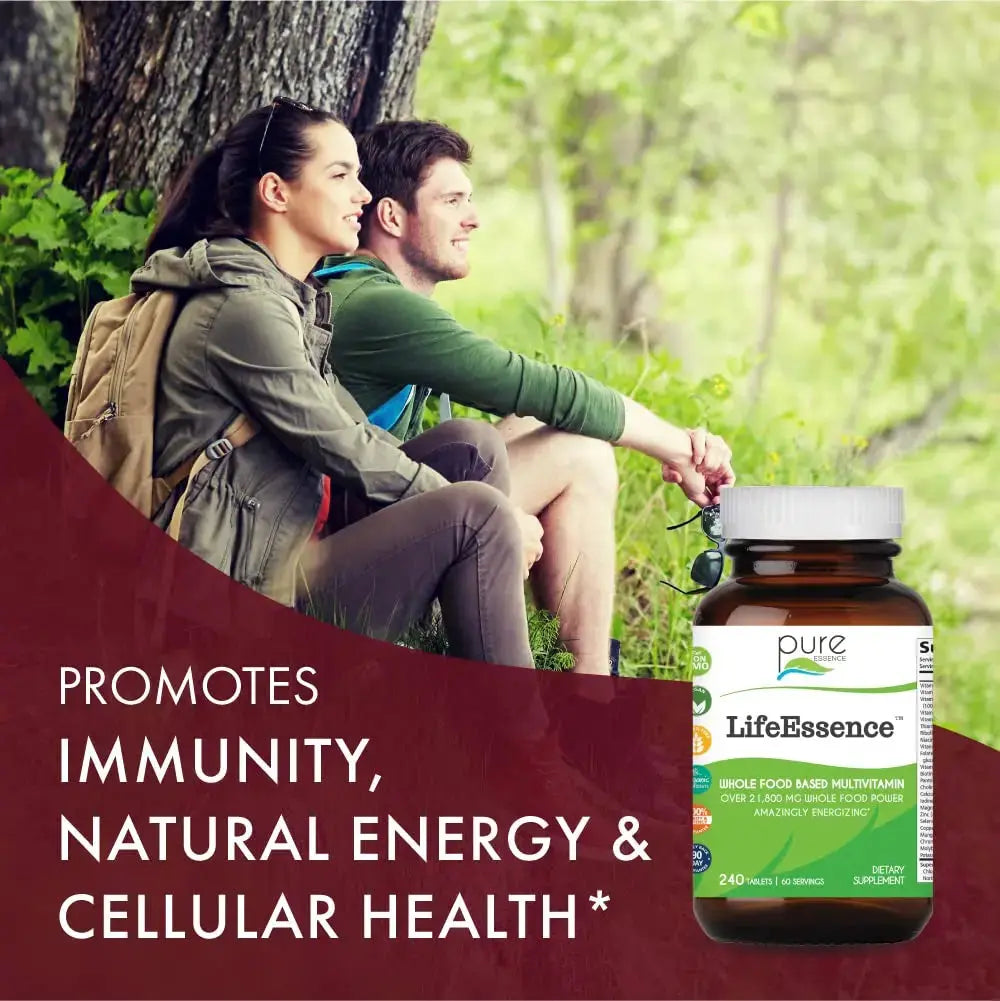 PURE ESSENCE LABS LifeEssence Multivitamin for Women and Men - Natural Herbal Supplement - Vitamin D, Vitamin D3, Vitamin B12 PURE ESSENCE LABS Au supplements