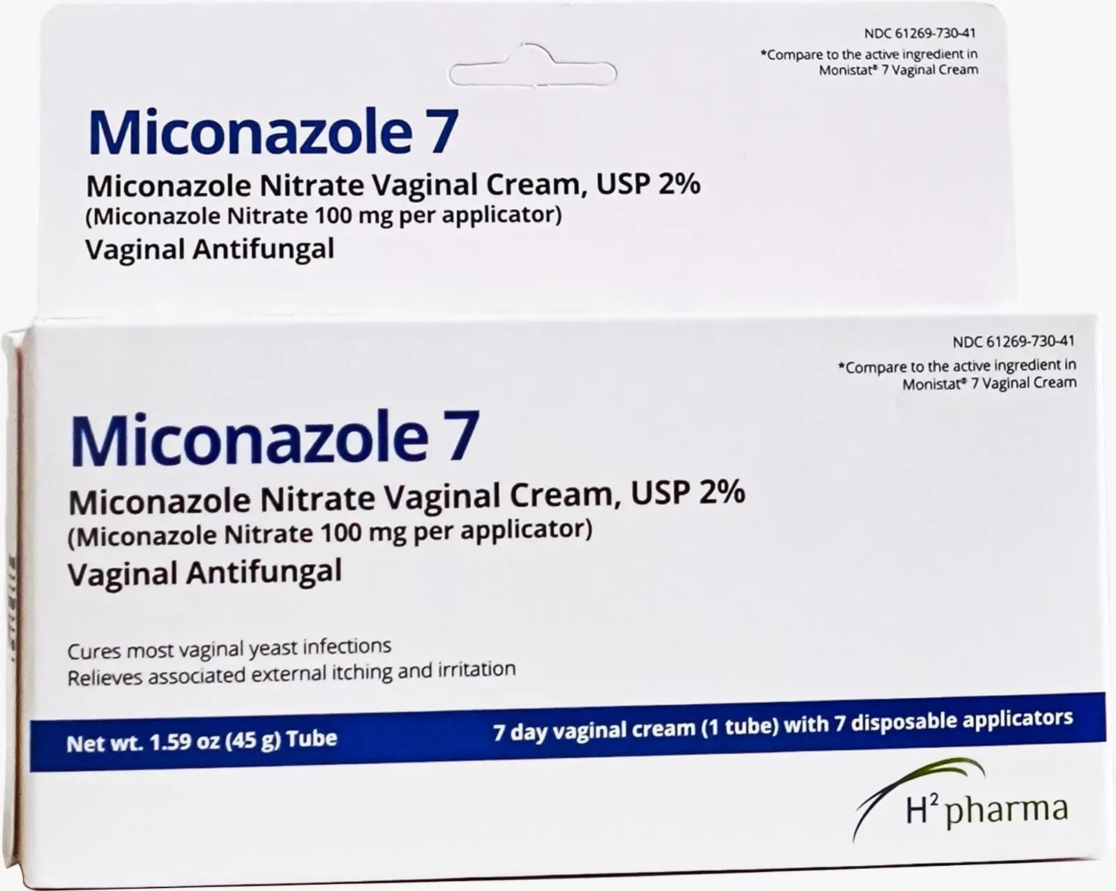 h2 pharma Miconazole 7 - Miconazole Nitrate Vaginal Cream, USP 2%, 1.59 oz Tube h2 pharma Au supplements