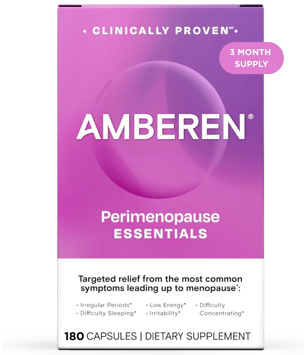 Amberen Perimenopause, Peri-Menopause Multi-Symptom Relief, Vitamin B, Vitamin E & Antioxidants Supplement, Helps Support Hormone Balance, Hot Flashes & Night Sweats, Supplements for Women, 180 Count Amberen Au supplements