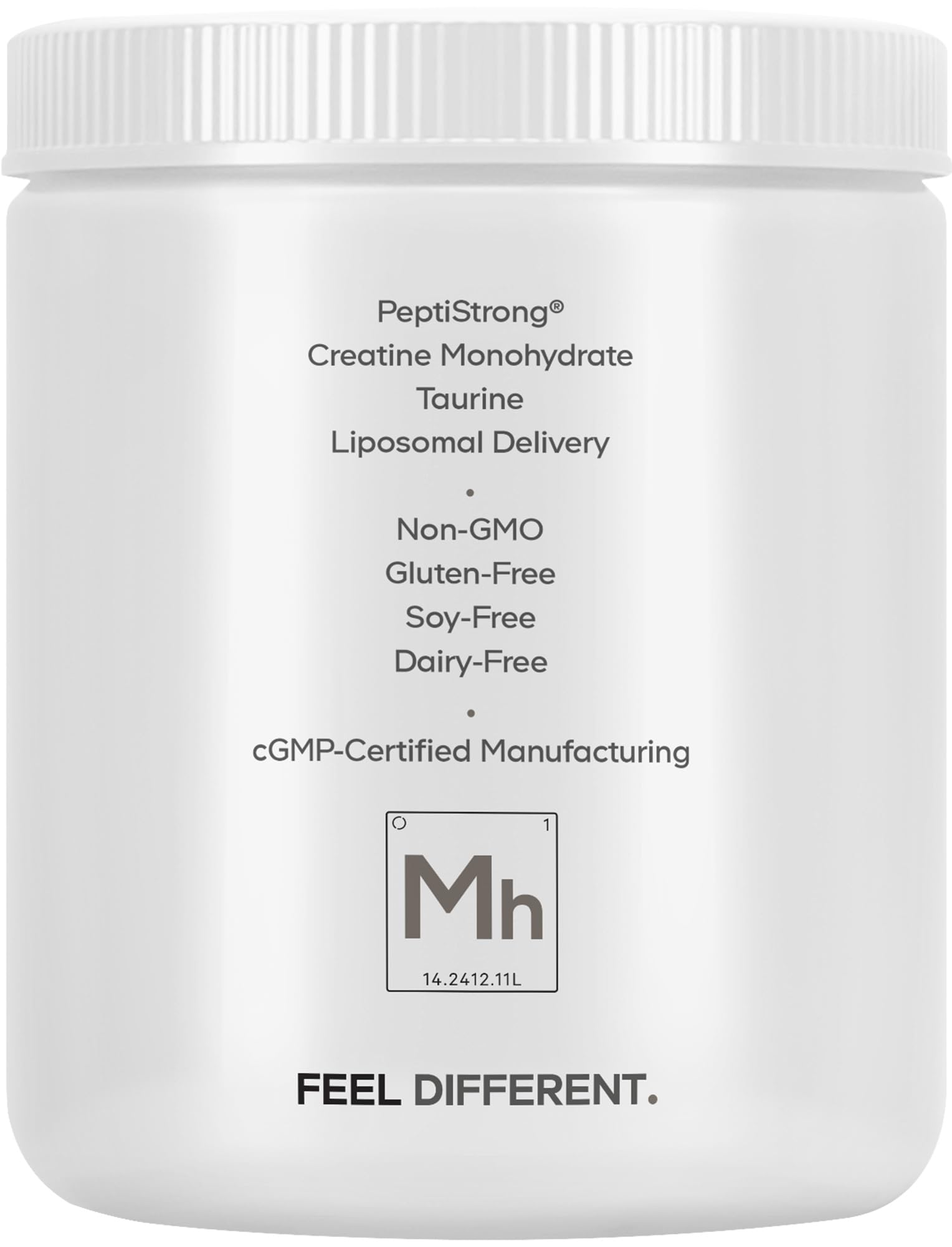 Codeage Muscle Formula+ Platinum Supplement - Creatine Monohydrate, PeptiStrong Fava Bean Protein Hydrolysate, Taurine, Vitamin D3, Liposomal Delivery - Non-GMO - Unflavored Protein Powder - 8.78 Oz Codeage Au supplements