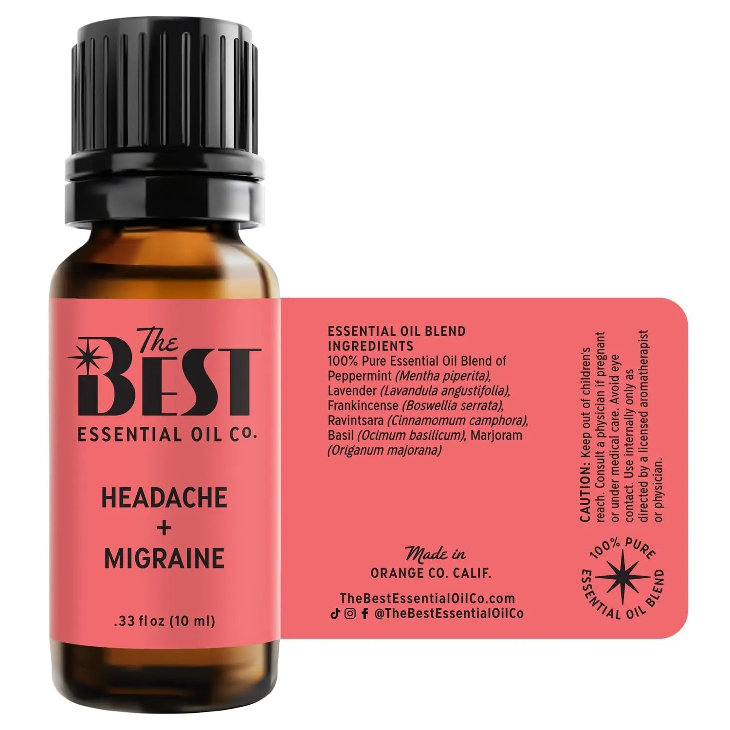 The Best Headache + Migraine Essential Oil Blend- Premium Grade- 100% Pure & Natural for Aromatherapy The Best Essential Oil Co Au supplements
