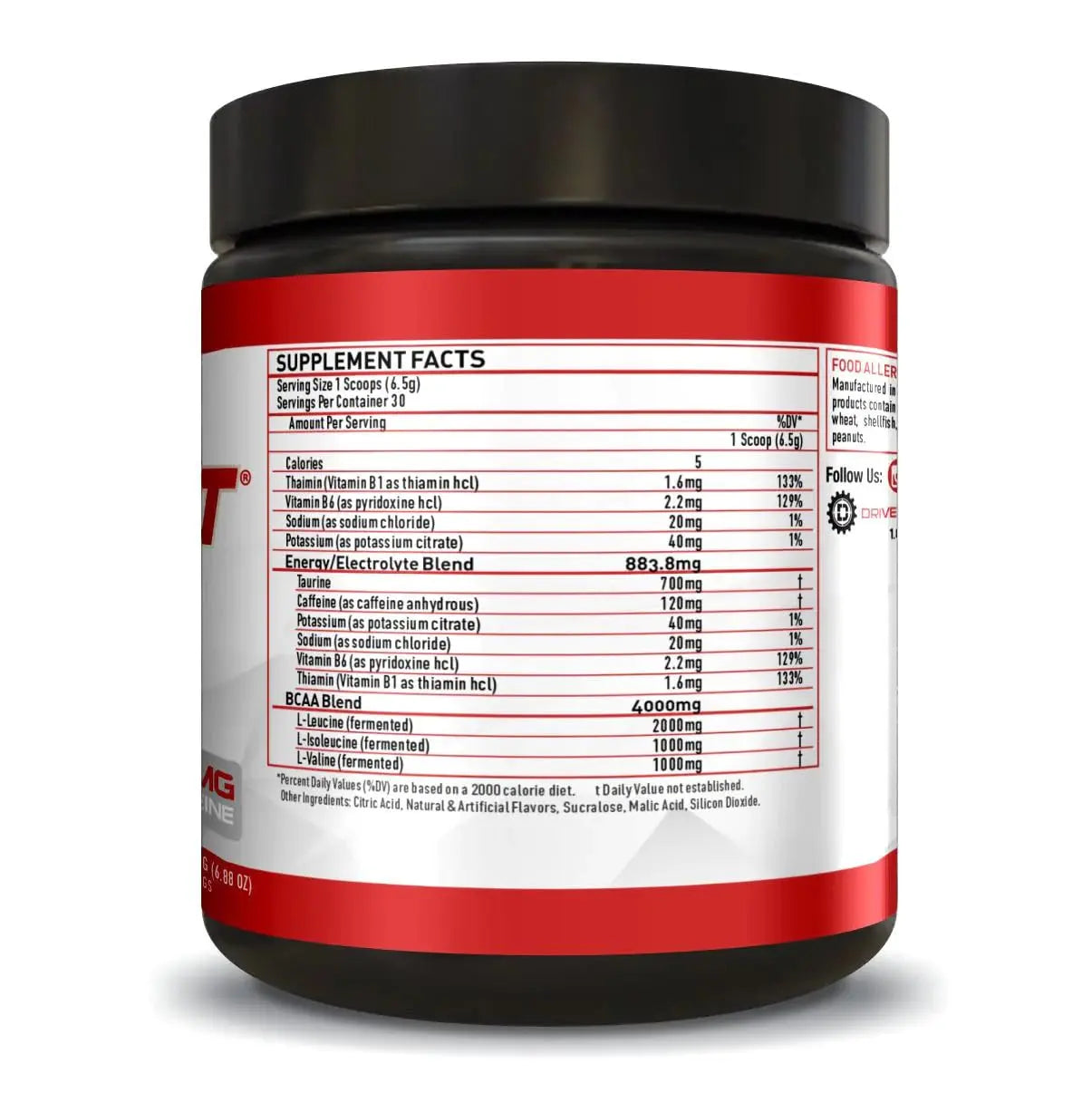 Driven Nutrition DYSRUPT: BCAA + Caffeine with Electrolytes: Sugar & Gluten Free Supplement Driven Nutrition Au supplements