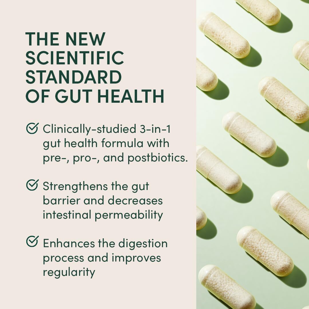 Beekeeper's Naturals Complete Gut Health, 3-in-1 Prebiotic, Postbiotic, Probiotics for Digestive Health & Bloating Relief for Women & Men