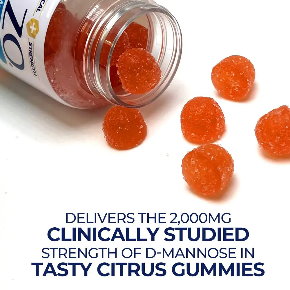 AZO D Mannose Urinary Tract Health Gummies, 40 Count, Clinical Strength 2000mg, Helps Cleanse, Flush & Protect, No.1 Pharmacist Recommended Brand, Vegan Tangy Citrus Blast Flavor, Non-GMO, Gluten Free AZO Au supplements