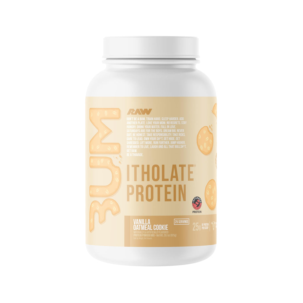 RAW Whey Isolate Protein Powder, Vanilla Oatmeal Cookie (CBUM Itholate Protein) - 100% Grass-Fed Sports Nutrition for Muscle Growth & Recovery - Low-Fat, Low Carb