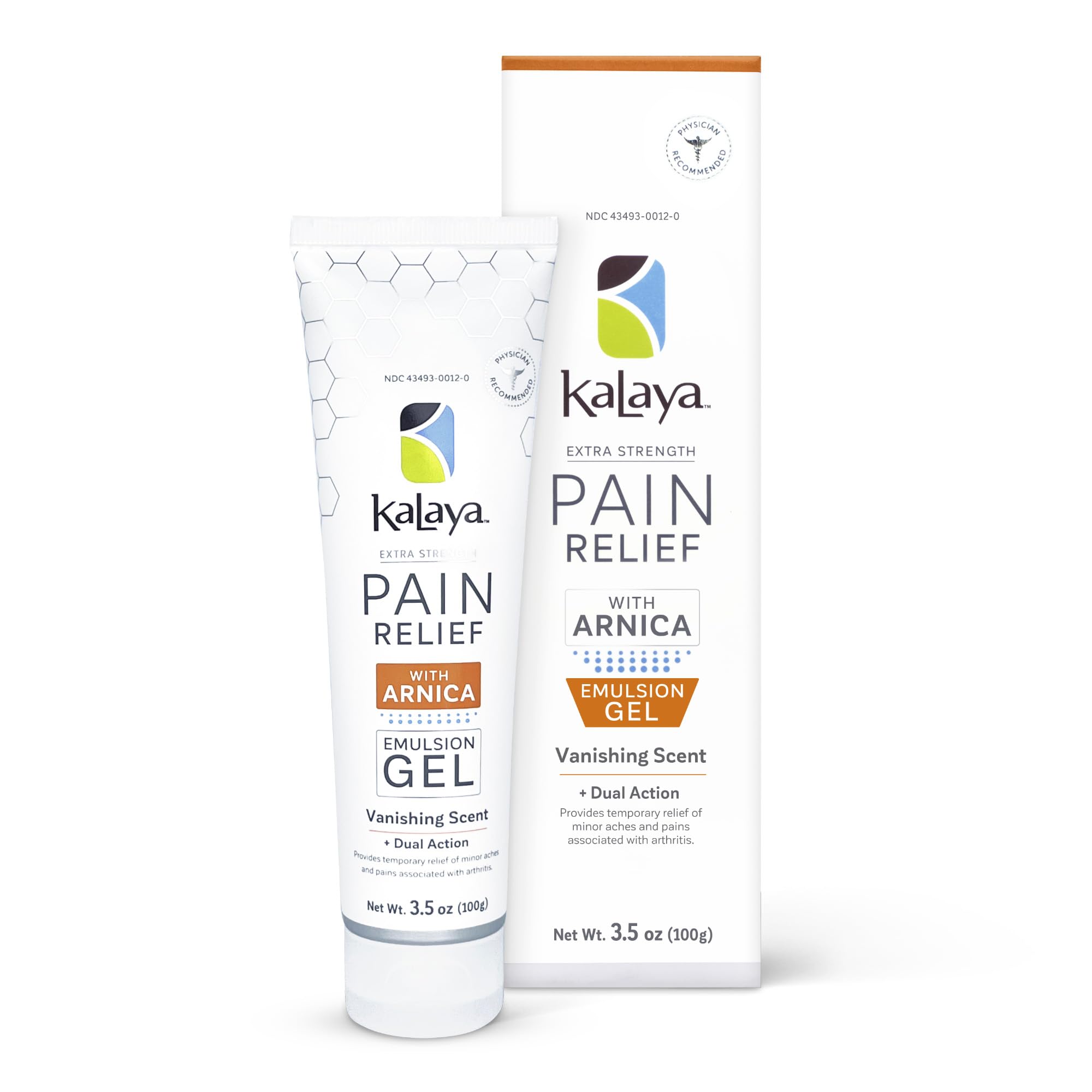 Kalaya Extra Strength Pain Relief Gel with Arnica -Fast Acting, Long Lasting, Vanishing Scent, medically formulated for Arthritis, Joints, Muscle, Back, Neck, Shoulder, Hand and Knee Pain Kalaya Naturals Au supplements