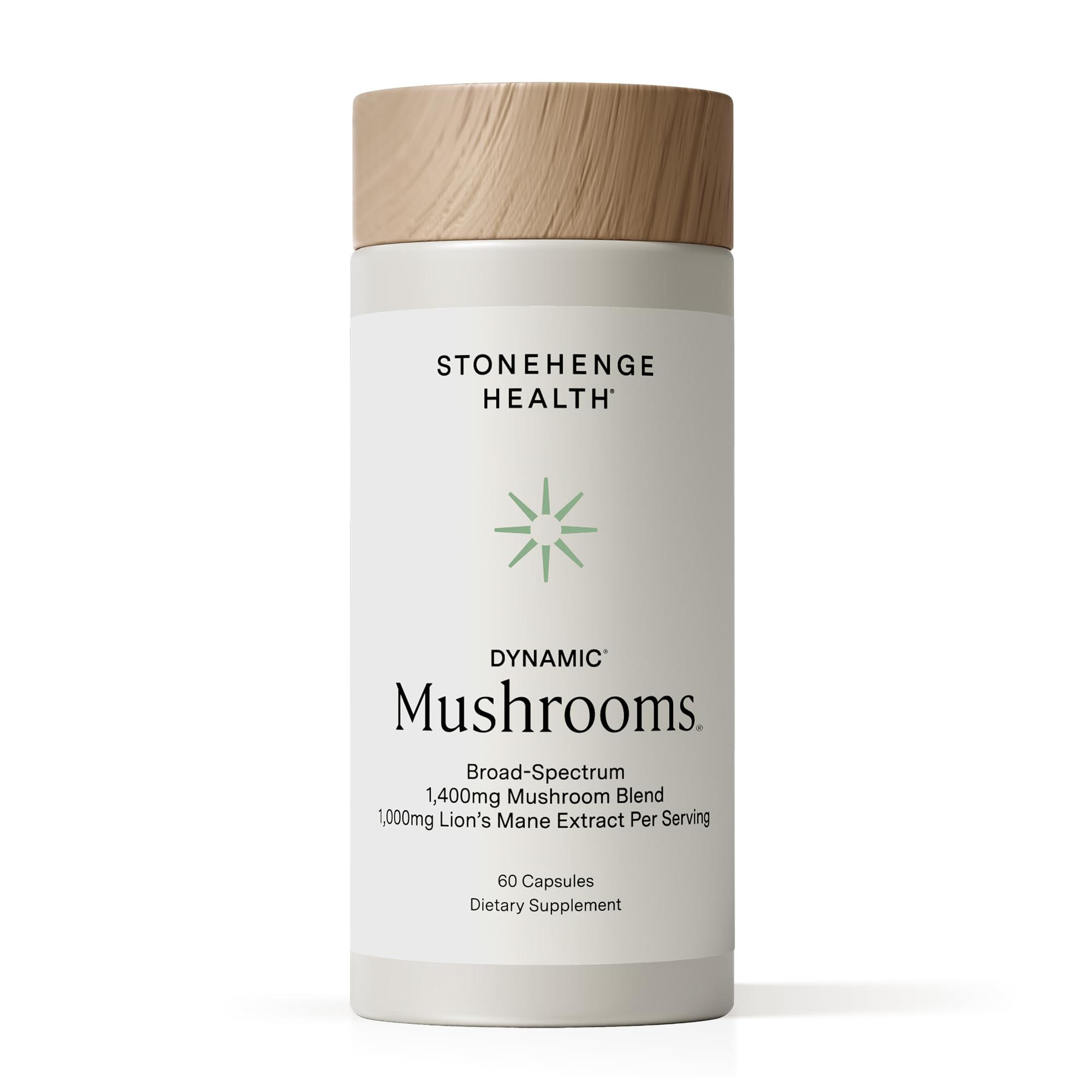 Stonehenge Health Dynamic Mushrooms 1,400 mg – 5 Mushroom Complex (Lion’s Mane, Reishi, Chaga, Maitake, Shiitake) – 100% Fruiting Bodies, Nootropic – Brain, Memory, Focus & Immune Support – 60 Caps Stonehenge Health Au supplements