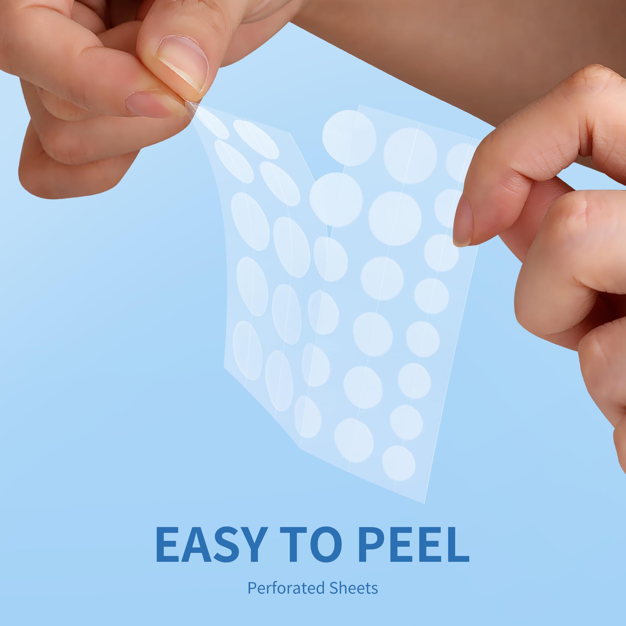 Daolyo Pimple Patches for Face, 4 Size 300 Counts Acne Patches, Hydrocolloid Patches