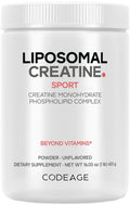 Codeage Liposomal Creatine Powder Supplement - 3-Month Supply - 5000mg Creatine Monohydrate Pre Workout & Post Workouts - Unflavored Creatine, Pure Creatine Powder, Creatinine for Sports - 90 Servings Codeage Au supplements