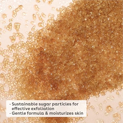 eos Cashmere Skin Collection Pre-Shave Scrub- Vanilla Cashmere, Exfoliating Body Scrub, Vanilla Body Scrub, Hydrating, Shea Sugar, 7 fl oz