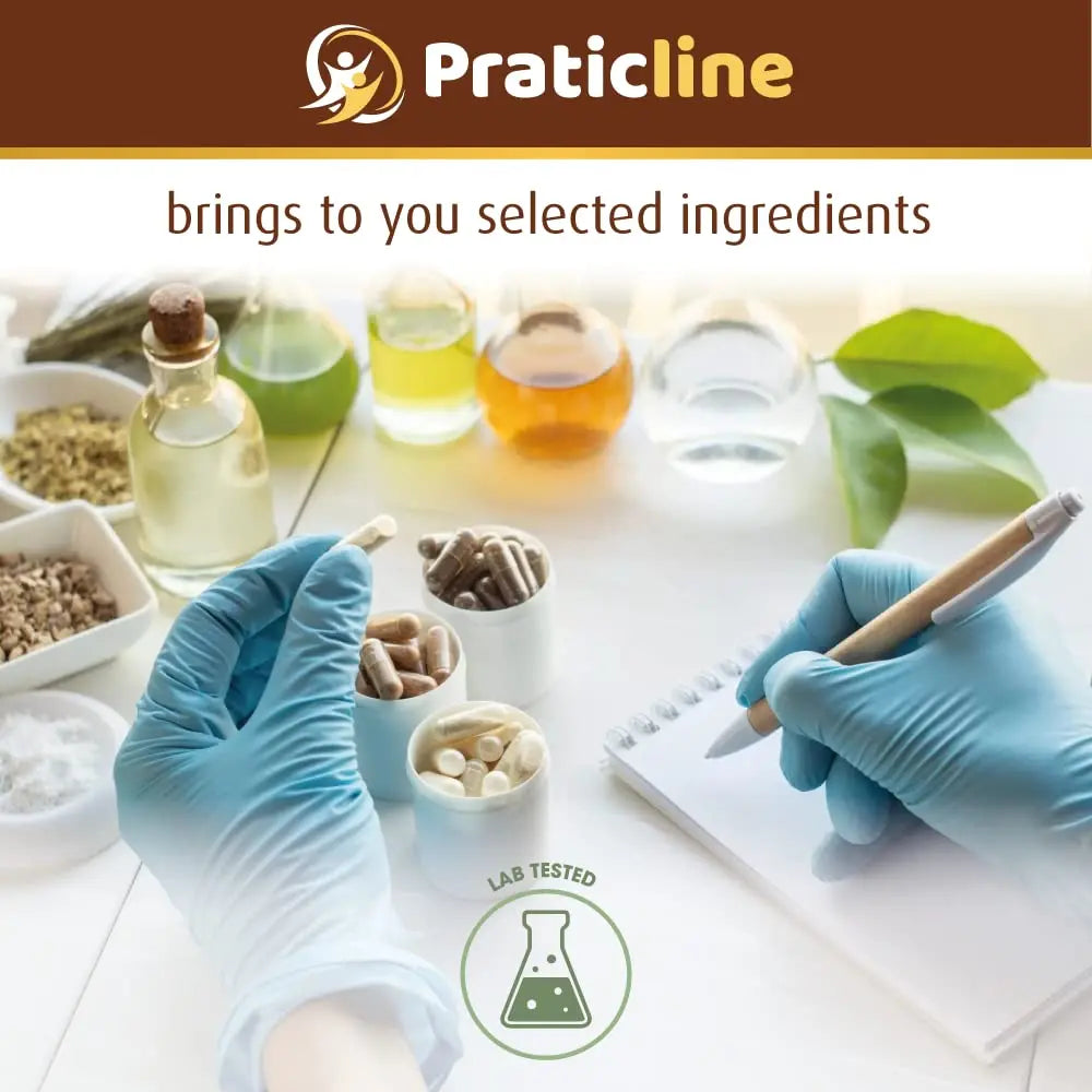 PRATIC LINE Ashwagandha Capsules 3,000 mg - 120 Vegan Cap Made with Organic PRATIC LINE Au supplements