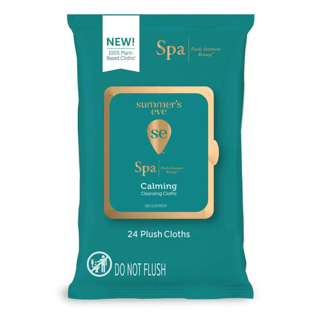 Summer's Eve Spa Calming Chamomile Feminine Wipes, 100% Plant Based*, pH balanced Plush Cloths Summer's Eve Au supplements