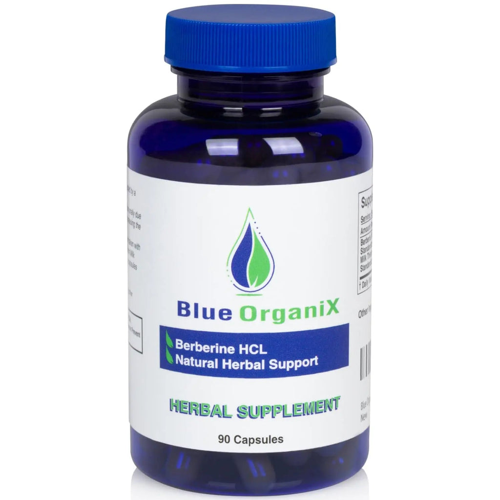 Blue Organix Berberine 500mg Formula HCL Complex Supplement with Silymarin Blue Organix Au supplements