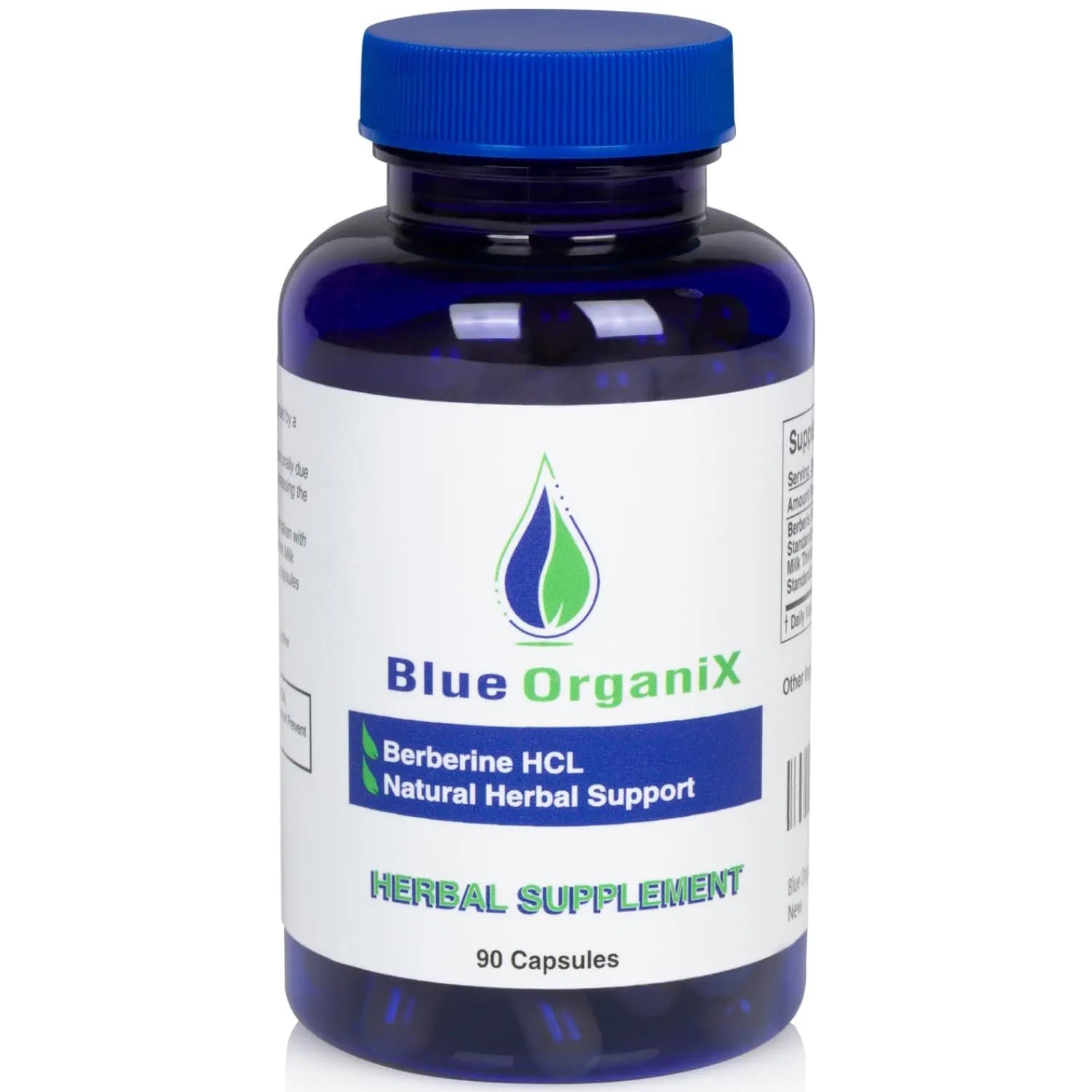 Blue Organix Berberine 500mg Formula HCL Complex Supplement with Silymarin Blue Organix Au supplements