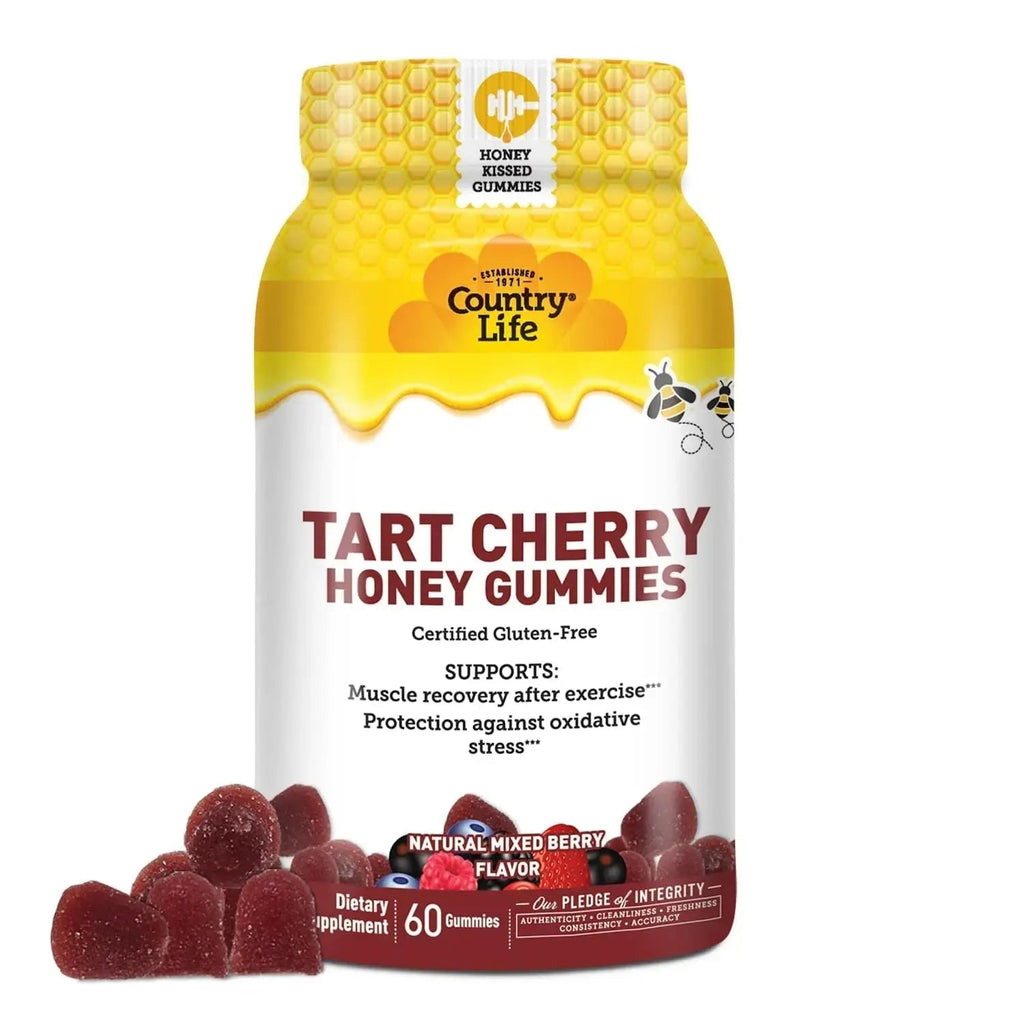 Country Life® Tart Cherry & Adult Multivitamin Honey Gummies - Bundle - Non-GMO - Certified Gluten Free Country Life Au supplements