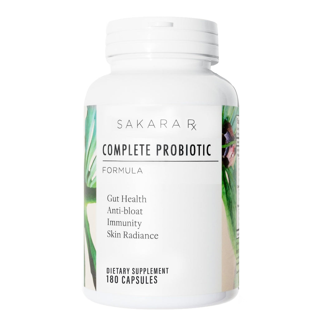 SAKARA Complete Probiotic - Prebiotics and Probiotics for Women Digestive Health Supplements, Supports Bloating, Immune System & Skin Radiance, Gut Health for Women with 3 Billion CFU's - 180 Capsules SAKARA Au supplements
