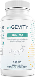NMN 500mg per Serving – Over 99% Purity – Nicotinamide Mononucleotide Capsules for NAD+ Support, Cellular Energy & Healthy Aging – Vegan, Non-GMO, cGMP Certified Facility, Made in USA – 60 Capsules MyGevity Au supplements
