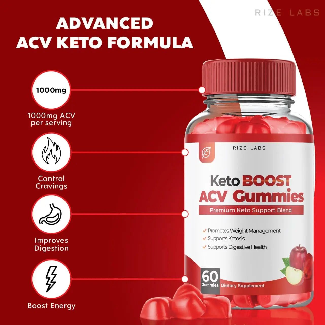 (2 Pack) Keto Boost ACV Gummies - Keto Boost ACV Gummies for Advanced Weight Loss rize labs Au supplements