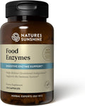 Nature's Sunshine Food Enzymes - Digestive Support with Prebiotics and Probiotics for Gut Health - Digestive Enzyme Supplement for Digestive Health