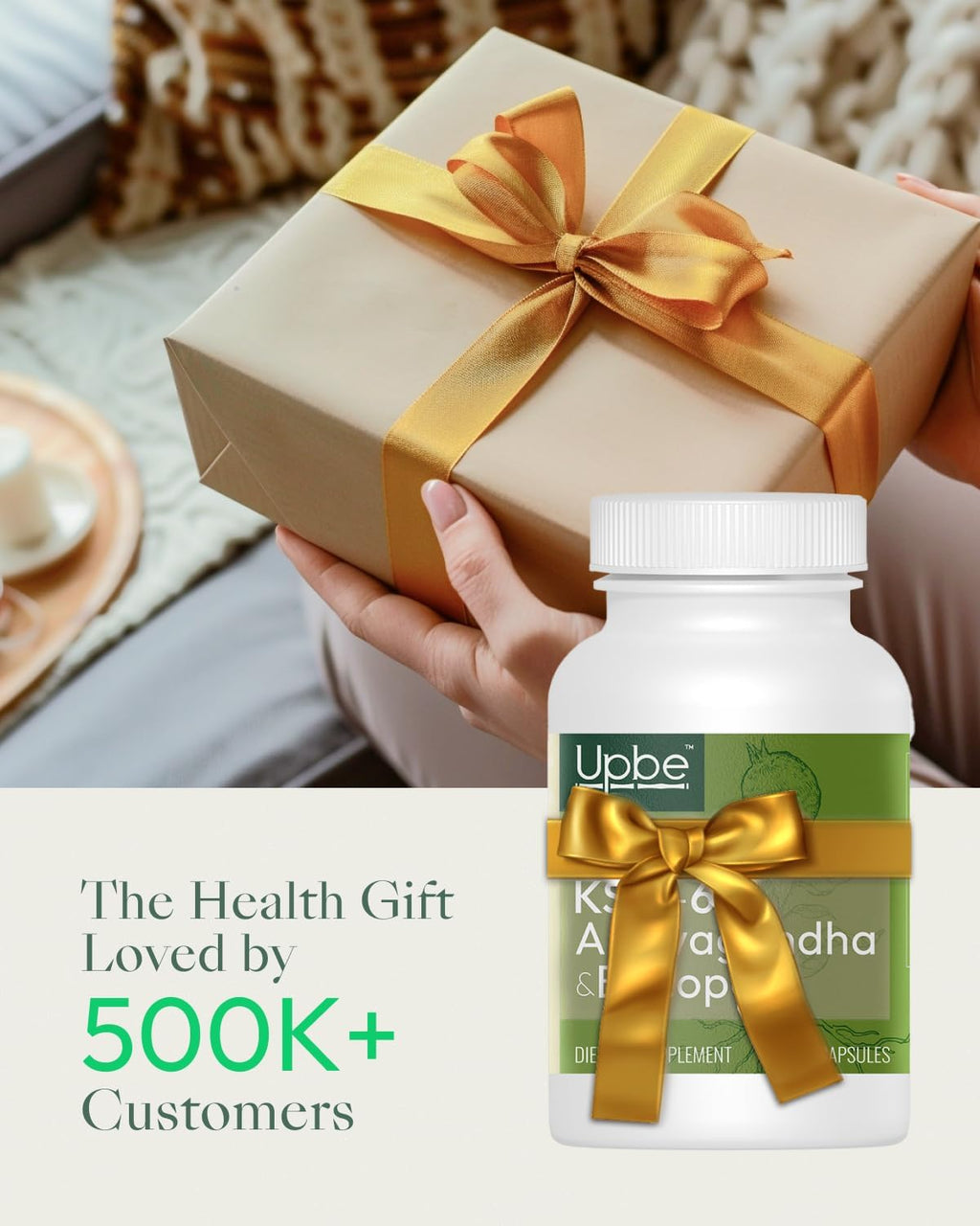 Upbe Ashwagandha Supplements for Women & Men - KSM-66® with Bacopa & Milk Thistle, 60 Vegan Capsules - Stress Relief, Mood, Cortisol Support, Extra Strength Ashwagandha Capsules Upbe Au supplements