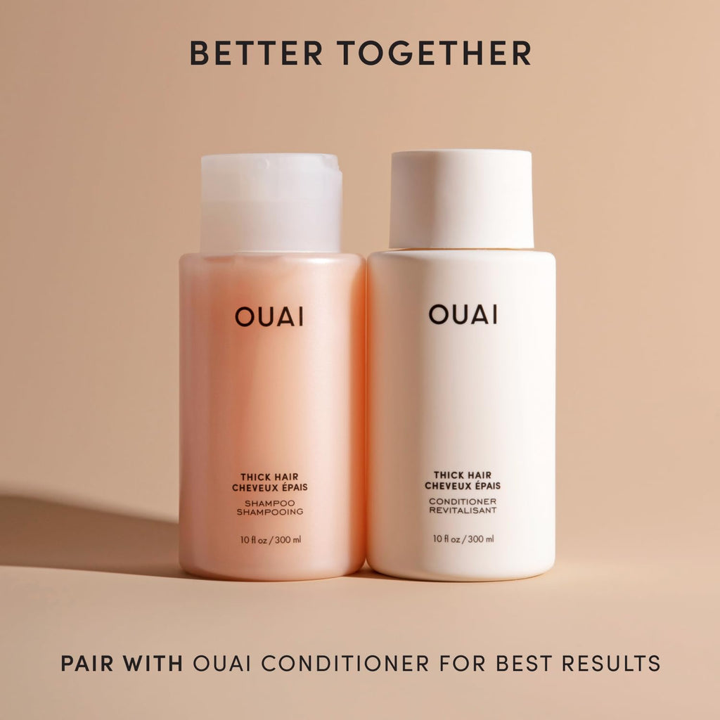 OUAI Thick Shampoo Refill - Moisturizing Shampoo with Keratin, Marshmallow Root, Shea Butter & Avocado Oil for Thick Hair - Strengthens & Hydrates - Paraben, Phthalate & Sulfate Free (32 Fl Oz) OUAI Au supplements