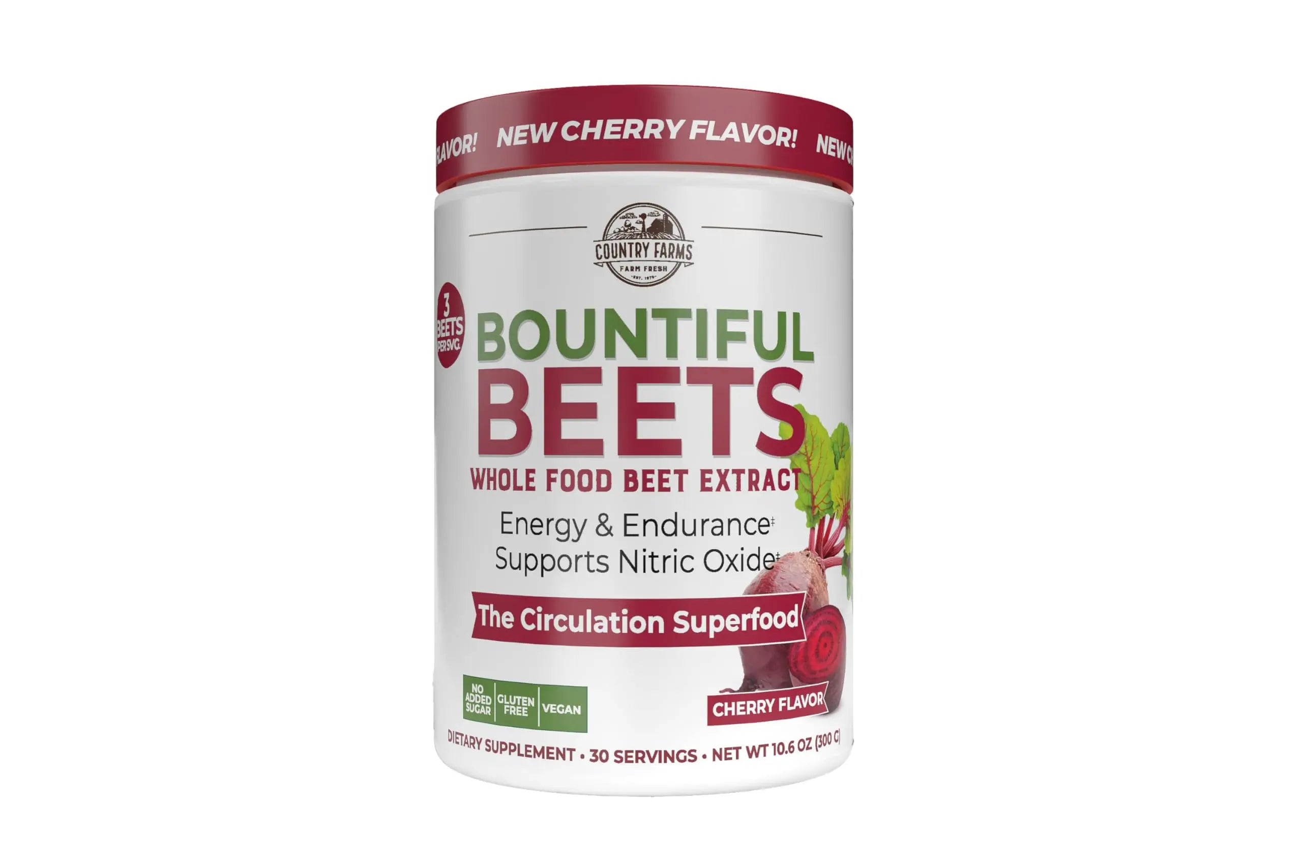 Country Farms Bountiful Beets, Wholefood Beet Extract Superfood, Helps Support Healthy Circulation and Promote Energy Country Farms Au supplements