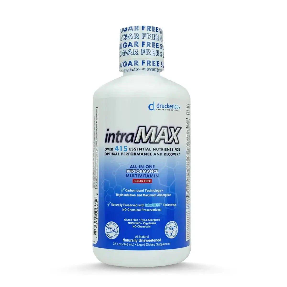 intraMAX Drucker Labs Organic Sugar-Free All-in-One Performance Liquid Multivitamin for Men & Women | intraMAX Au supplements
