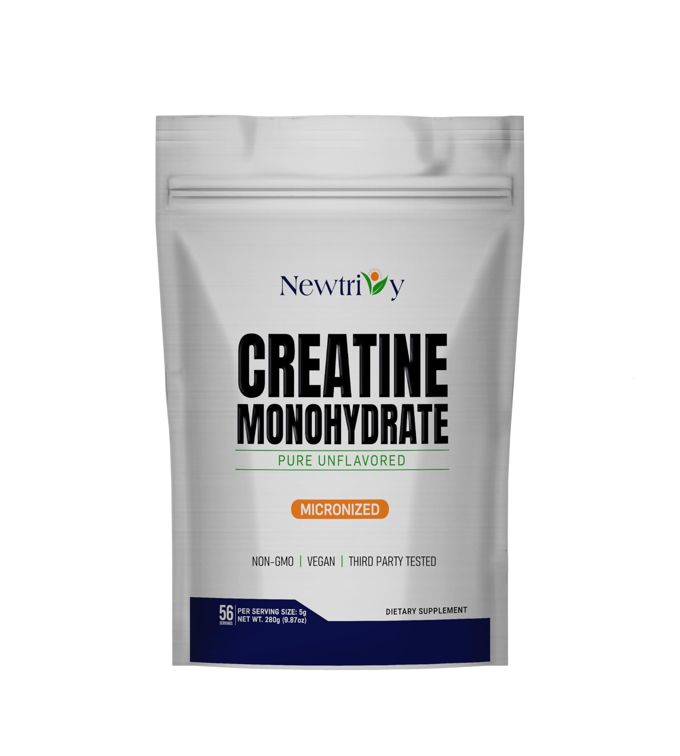 Creatine Monohydrate,Micronized, Pure,Unflavored,280g (9.8oz) Newtrivy Au supplements