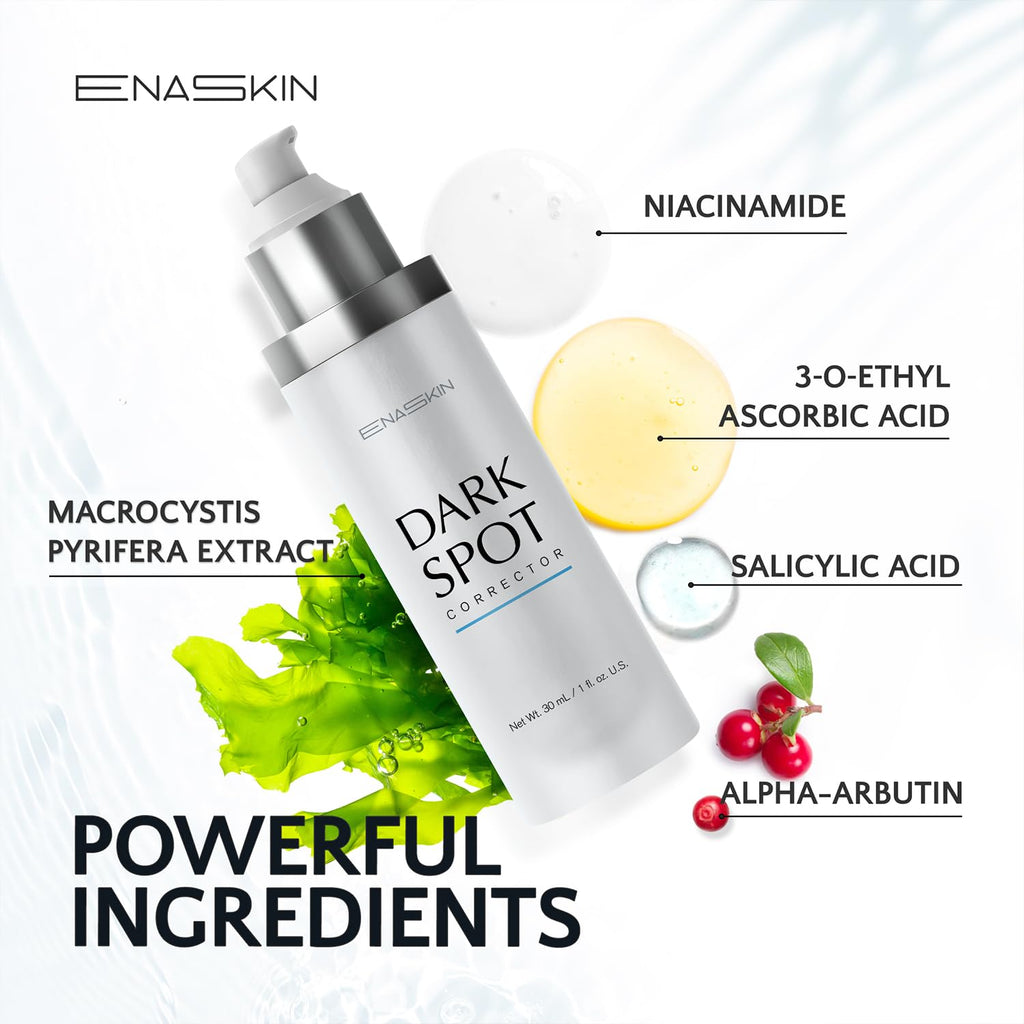EnaSkin Dark Spot Remover Face & Body Serum: Age Spot Sun Spot Freckles Melasma Brown Spot