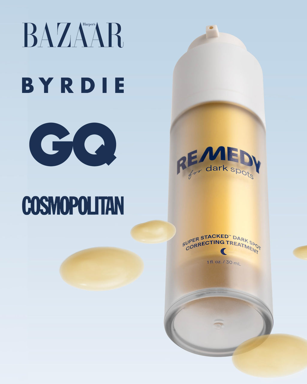 Remedy for Dark Spots | Advanced Night Treatment with Retinol & Kojic Acid | For Discoloration and Uneven Tones | With Glutathione