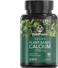 PlantFusion Vegan Calcium, Premium Plant Based Calcium (1000mg) Sourced from Icelandic Red Algae, Plus Magnesium, D3, K2