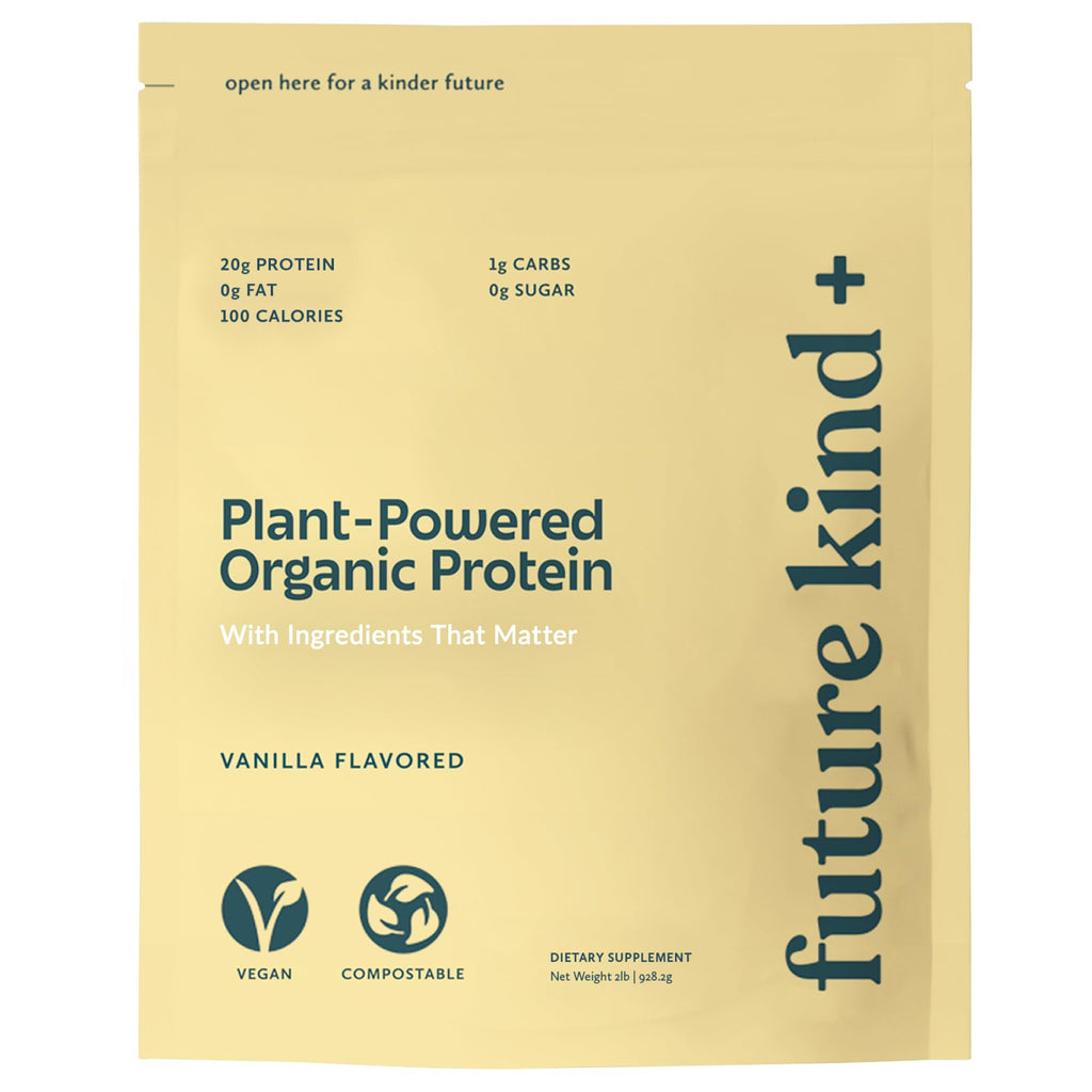 Future Kind Vegan Protein Powder, Vanilla, Pea Plant Protein for Lean Muscle with Iron & Fiber, Whey-Free, Sugar-Free, Soy-Free, Non-Dairy (34 Servings) Future Kind Au supplements